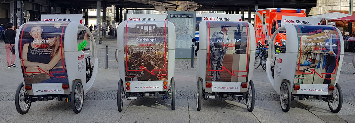 Wir fahren Werbung